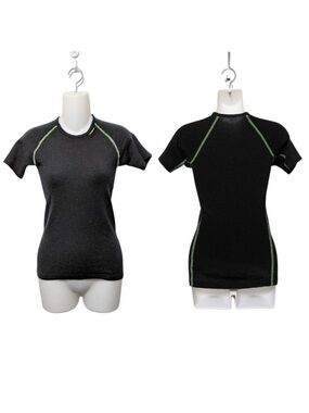 WOOLPOWER USA Black Tee Lite Merino Wool Base Layer XXS